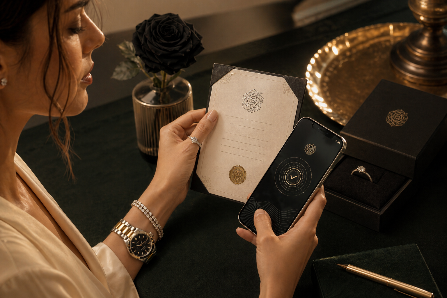 Black Rose authenticity campaign image