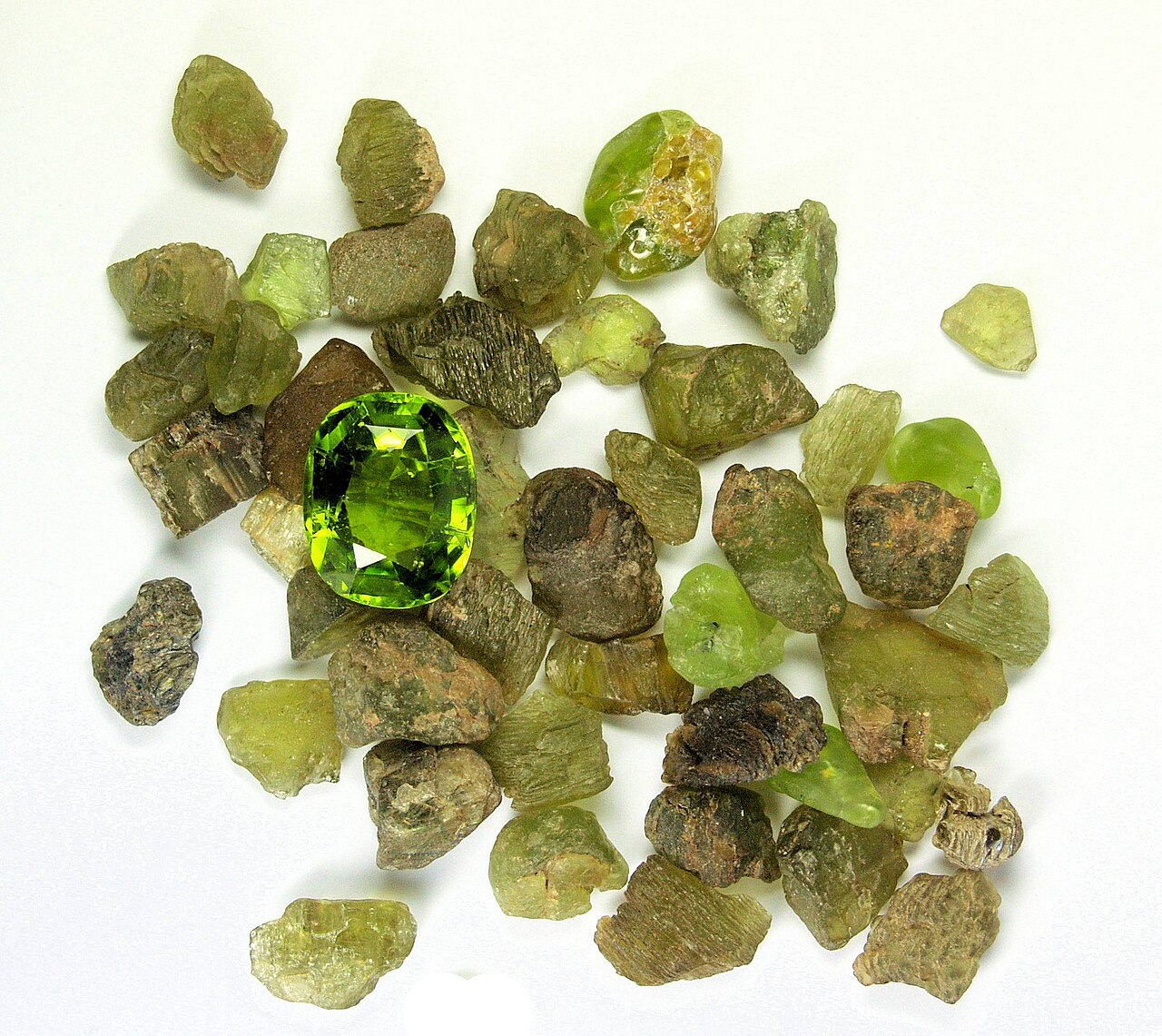 Peridot gemstone photo